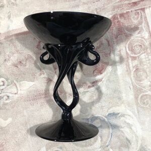 Jozefina Krosno Blown Art Glass Octopus Jellyfish  Bowl